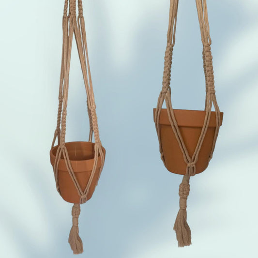 Macramé colgante para plantas